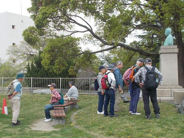 吹田浜屋敷&毛馬の閘門・沖野忠雄胸像