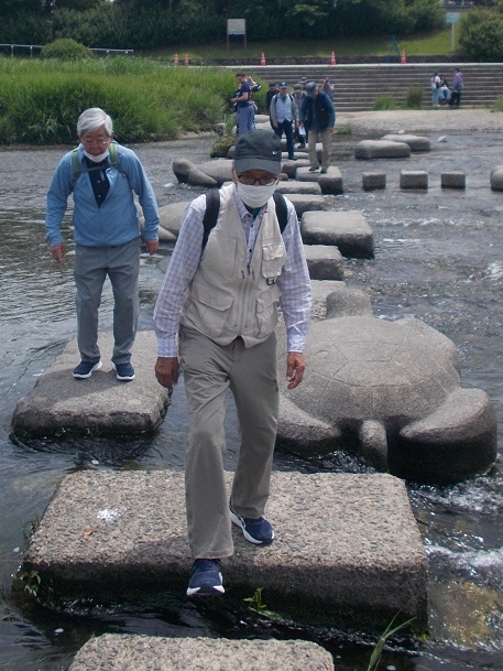 京都下鴨&上賀茂神社・鴨川デルタ飛び石渡り