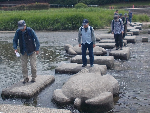 京都下鴨&上賀茂神社・鴨川デルタ飛び石渡り