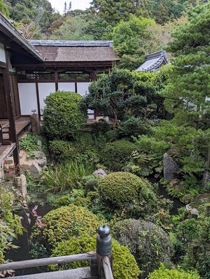 山の辺の道・長岳寺・旧地蔵院庫裏・庭園