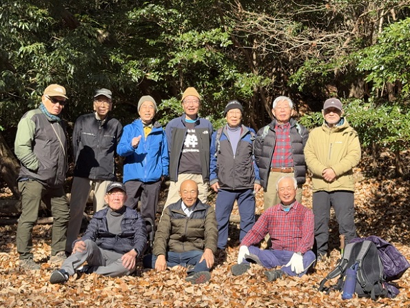 箕面山麓ハイキング・B29・集合写真