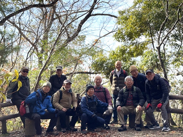 箕面山麓ハイキング・西江寺裏・集合写真