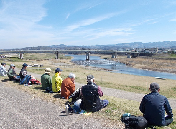 五條新町散策・吉野川土手。昼食
