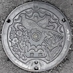 寄居町マンホール