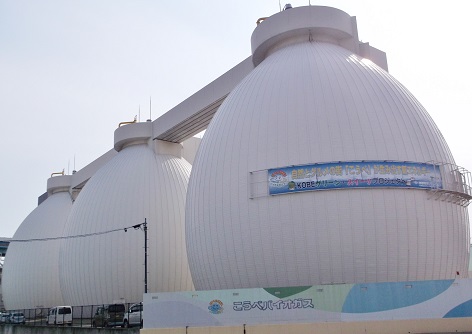 神戸市バイオガスタンク