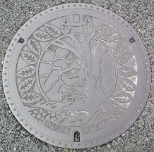 柏原町マンホール