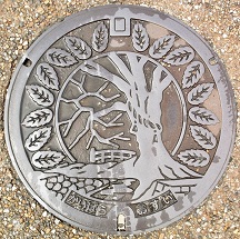 柏原町マンホール