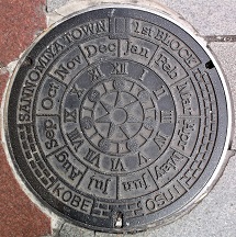 神戸市三宮センター街1丁目マンホール