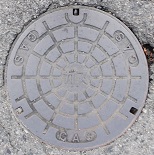 糸貫町ガスマンホール