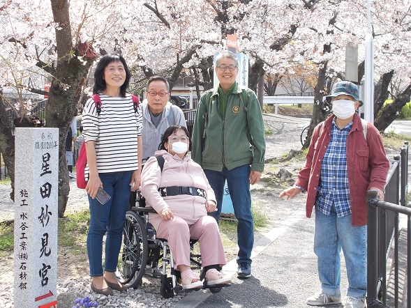 交野市星田妙見 妙見河原お花見